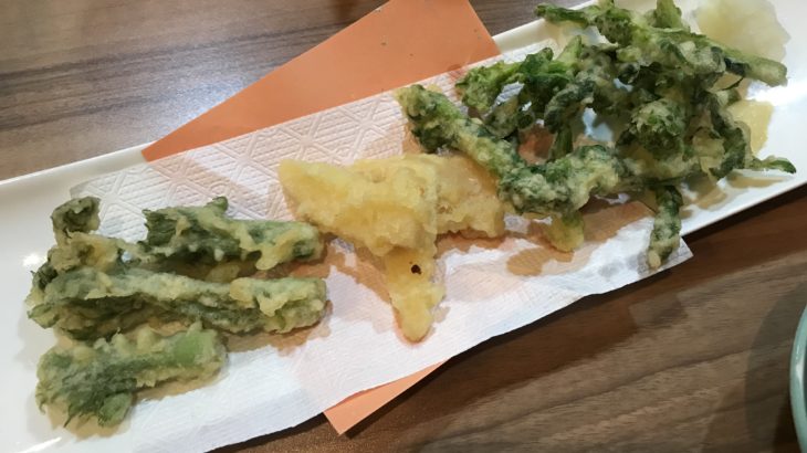 ザンギと旬菜の天ぷら@つぼ八in狛江